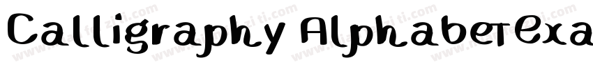 Calligraphy AlphabetExamples字体转换